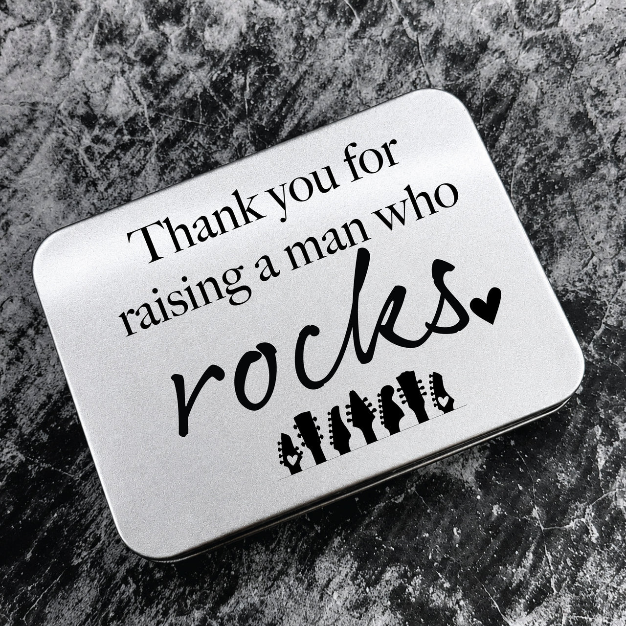 The Rock Solid Father in Law Guitar Pick + Tin