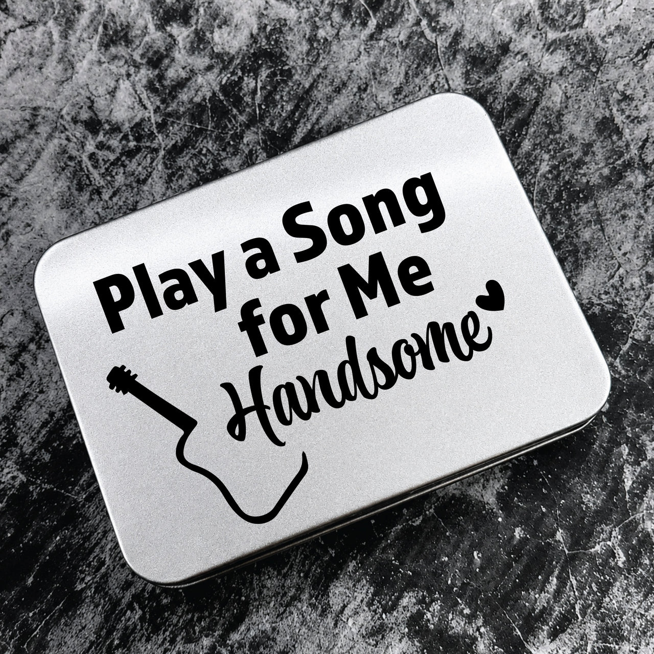 The Play a Song Handsome Guitar Pick + Tin