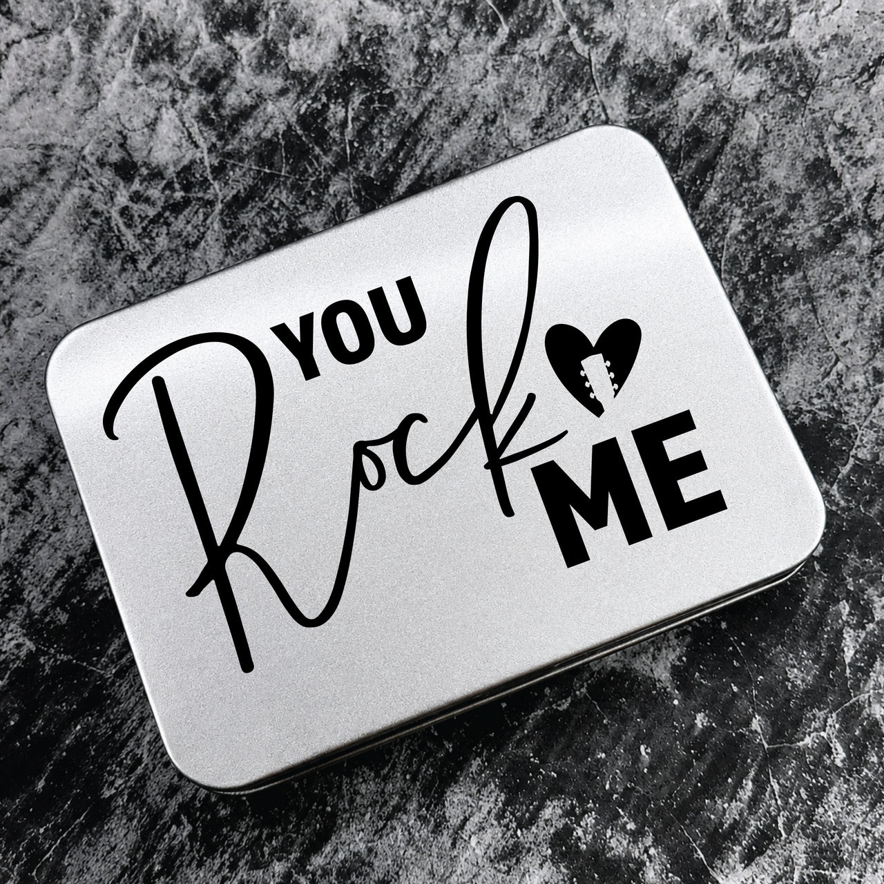 The Boyfriend Rocks Me Guitar Pick + Tin