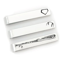 Thumbnail for Baseball Tie Clip Set of 3