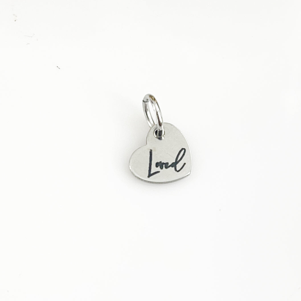 Add-On Loved Heart Charm - ONLY 1 LEFT