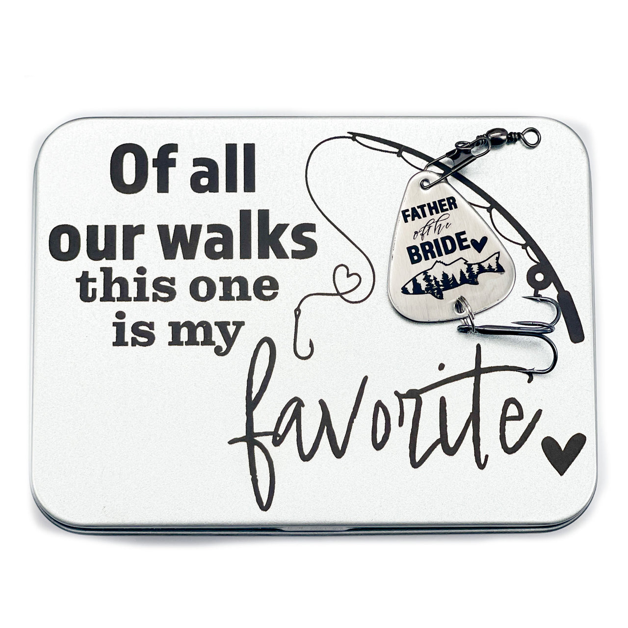 Favorite Walks Fishing Lure + Tin