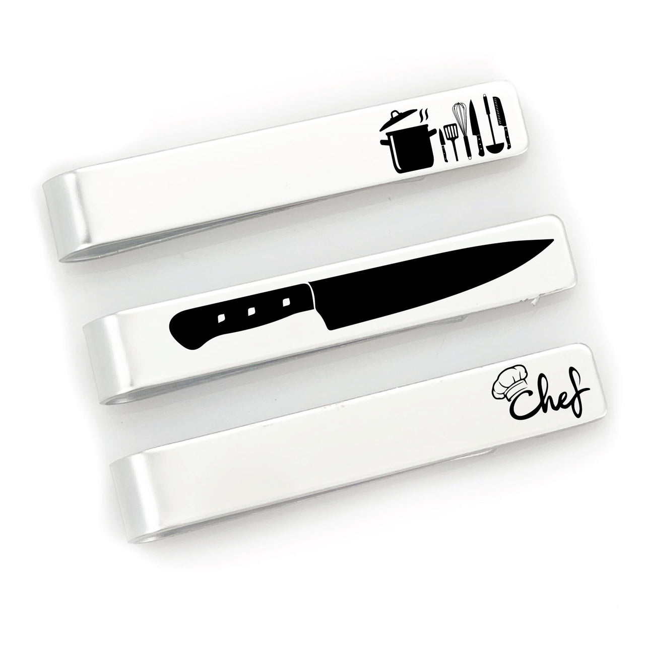 Chef Tie Clip Set of 3