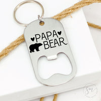 Thumbnail for Papa Bear Bottle Opener Keychain