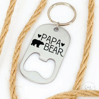 Thumbnail for Papa Bear Bottle Opener Keychain