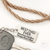Thumbnail for Best Dad Ever Keychain