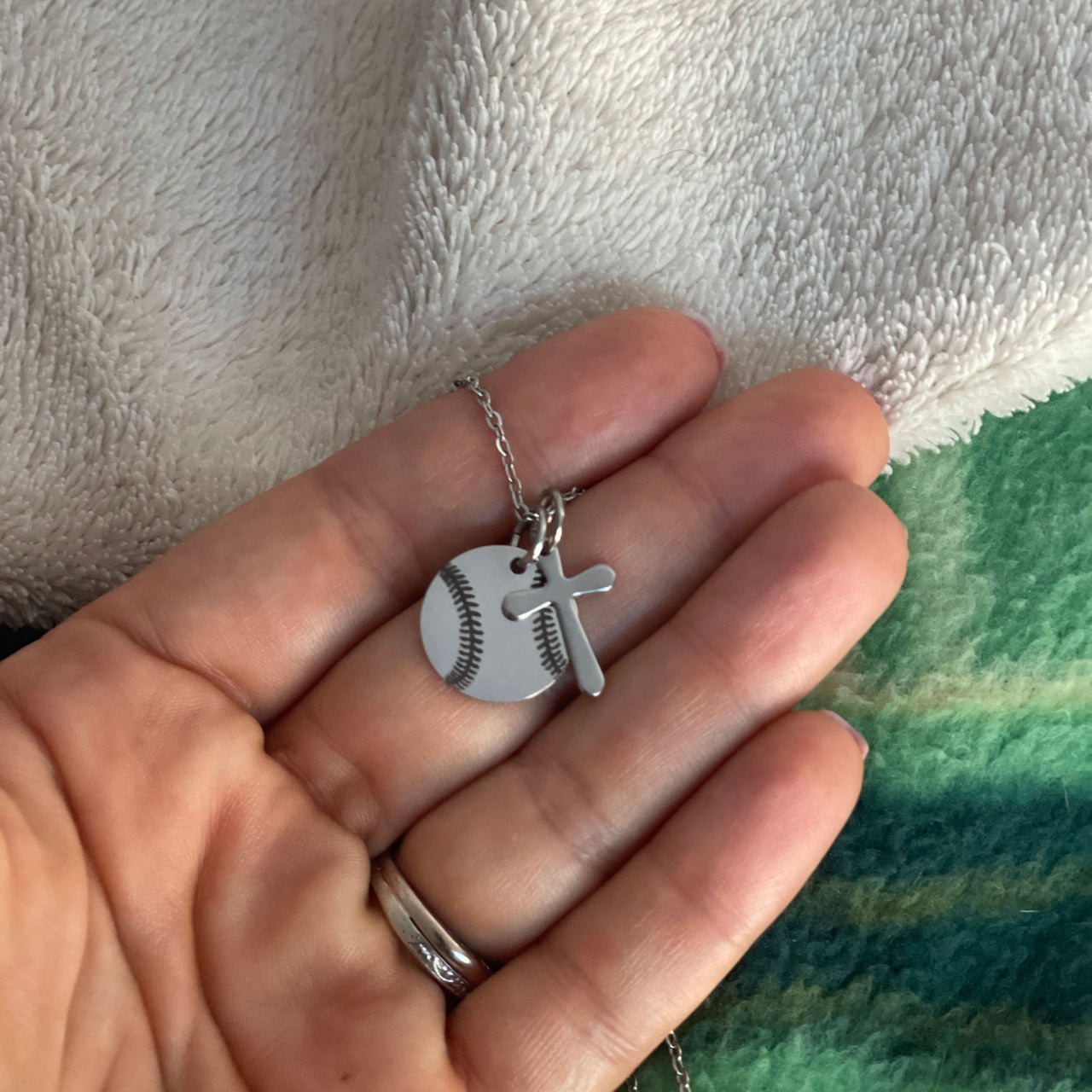 The Catch Necklace with Cross