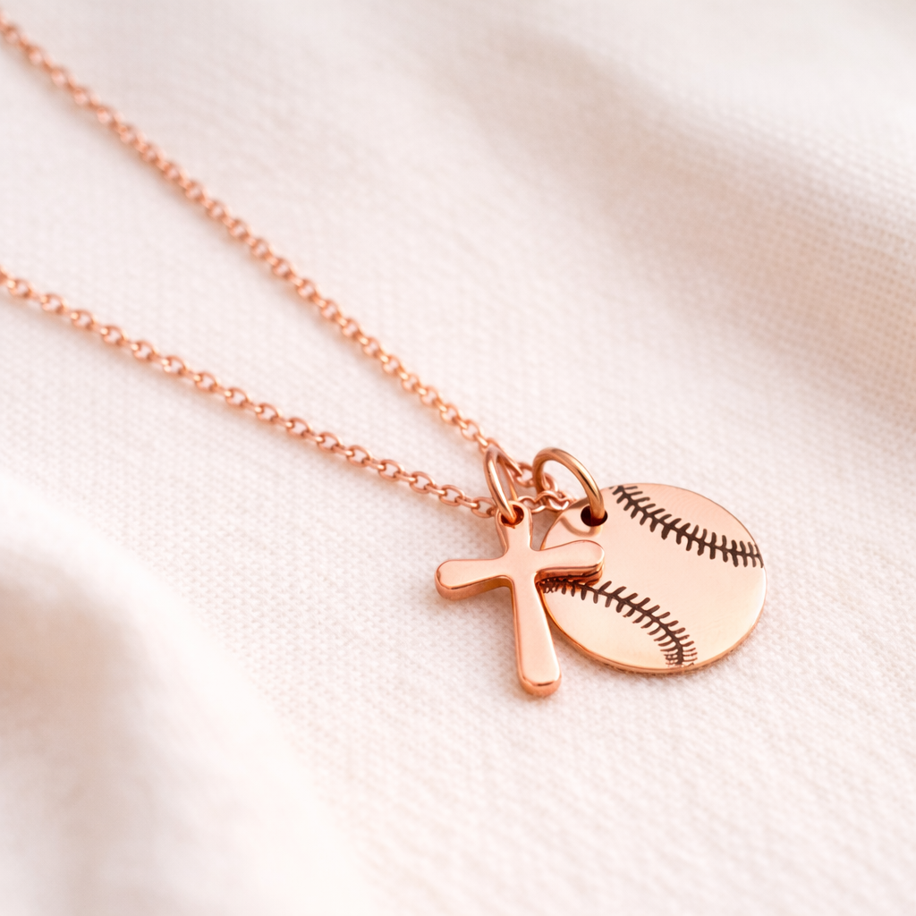 The Catch Necklace with Cross