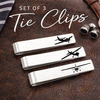 Thumbnail for Aviation Tie Clip Set of 3