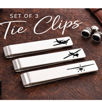 Thumbnail for Aviation Tie Clip Set of 3