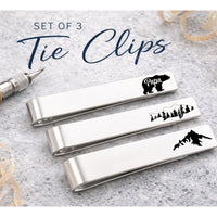 Thumbnail for Papa Bear Tie Clip Set of 3