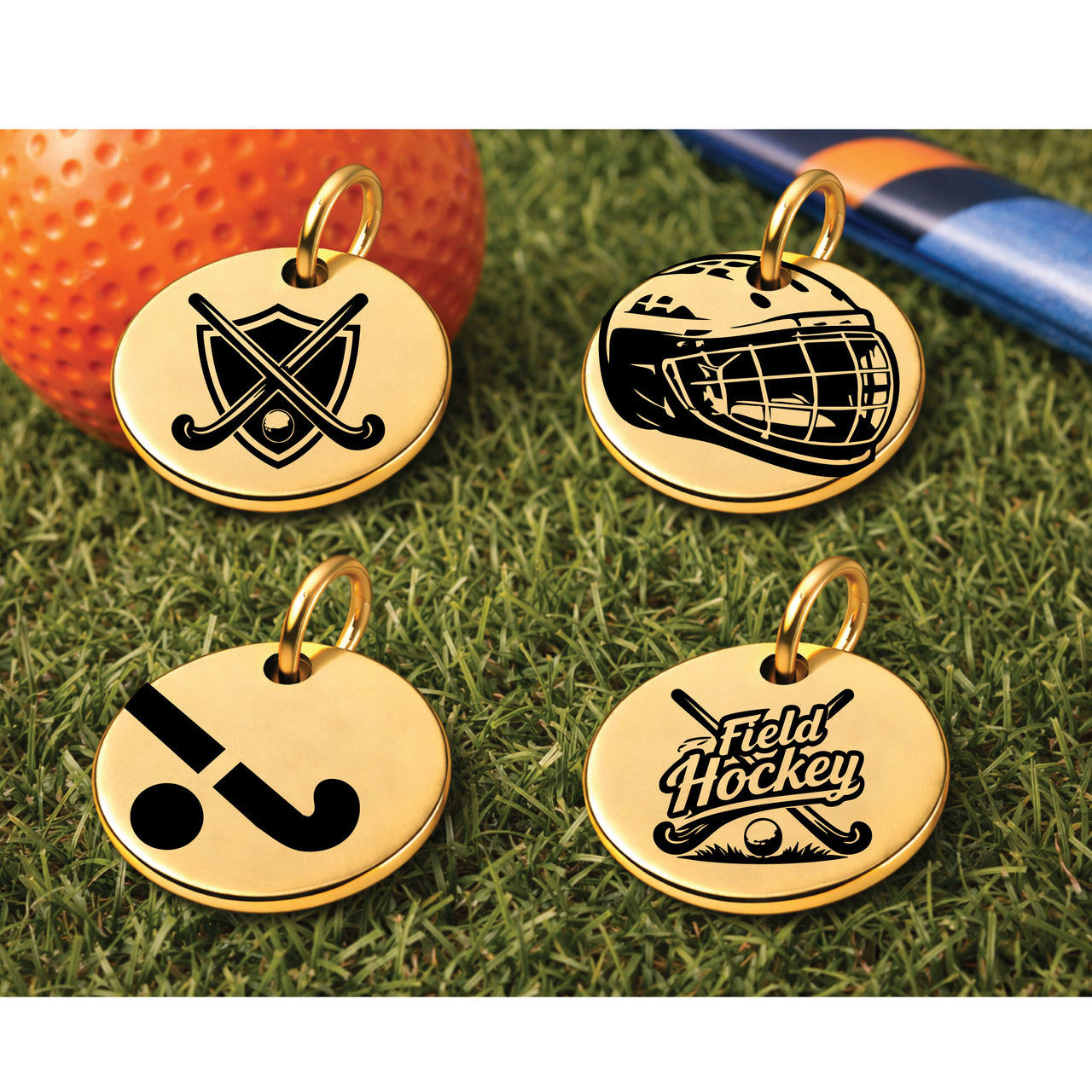 Field Hockey Sports Charm Set