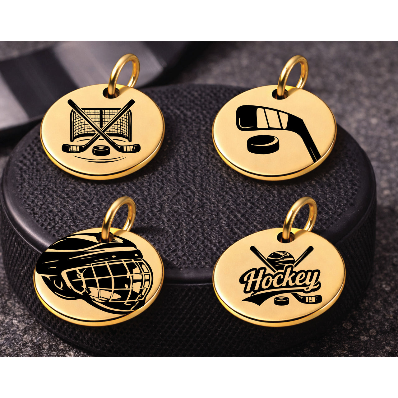 Hockey Sports Charm Set