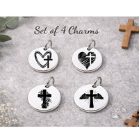 Thumbnail for Cross Christian Charm Set