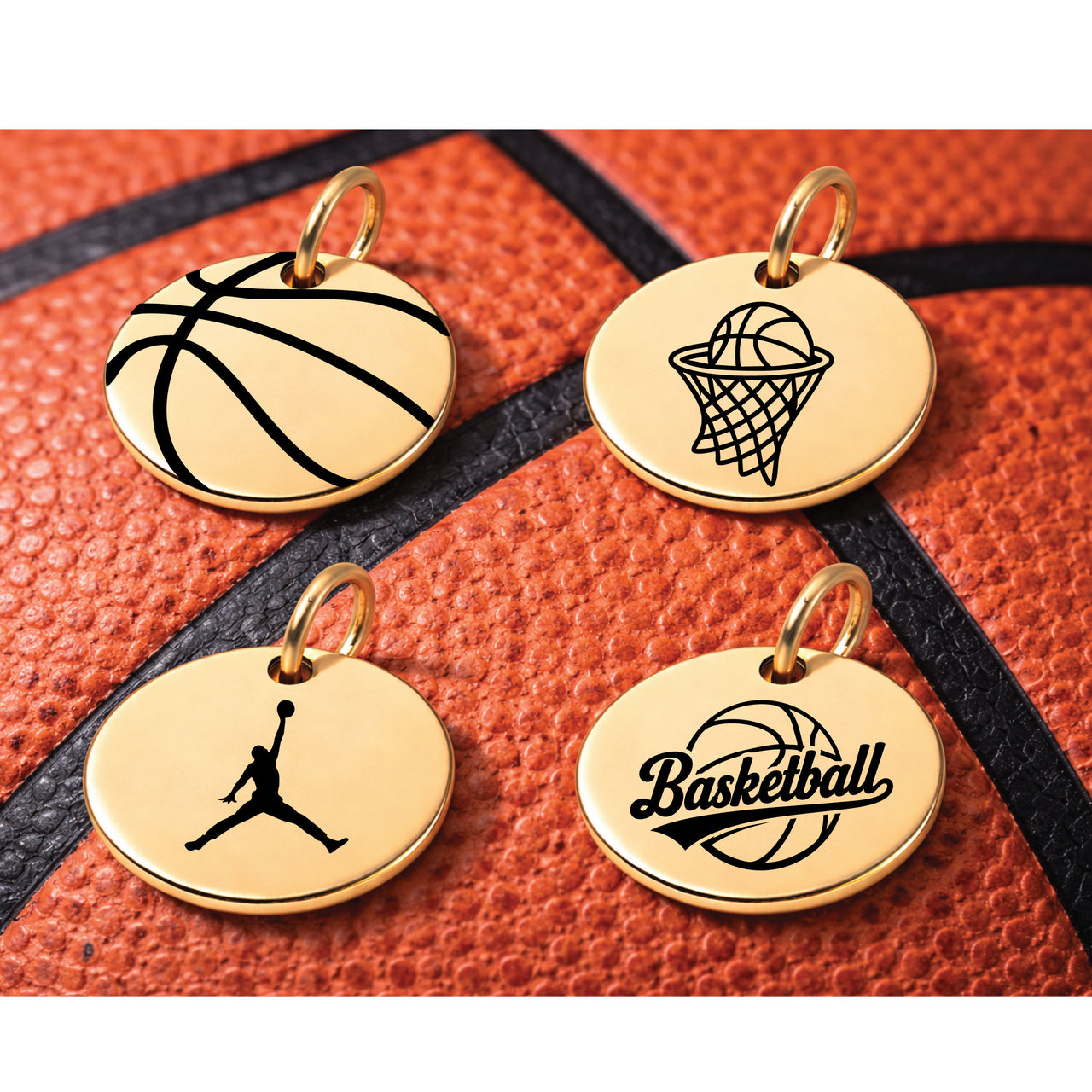 Basketball Sports Charm Set