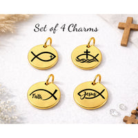 Thumbnail for Jesus Fish (Ichthys) Charm Set