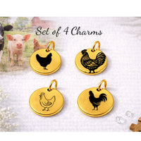 Thumbnail for Farm Chicken Charm Set