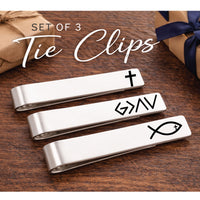 Thumbnail for Christian Tie Clip Set of 3