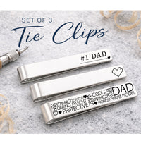 Thumbnail for Dad Tie Clip Set of 3