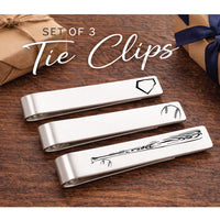 Thumbnail for Baseball Tie Clip Set of 3