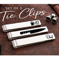 Thumbnail for Chef Tie Clip Set of 3