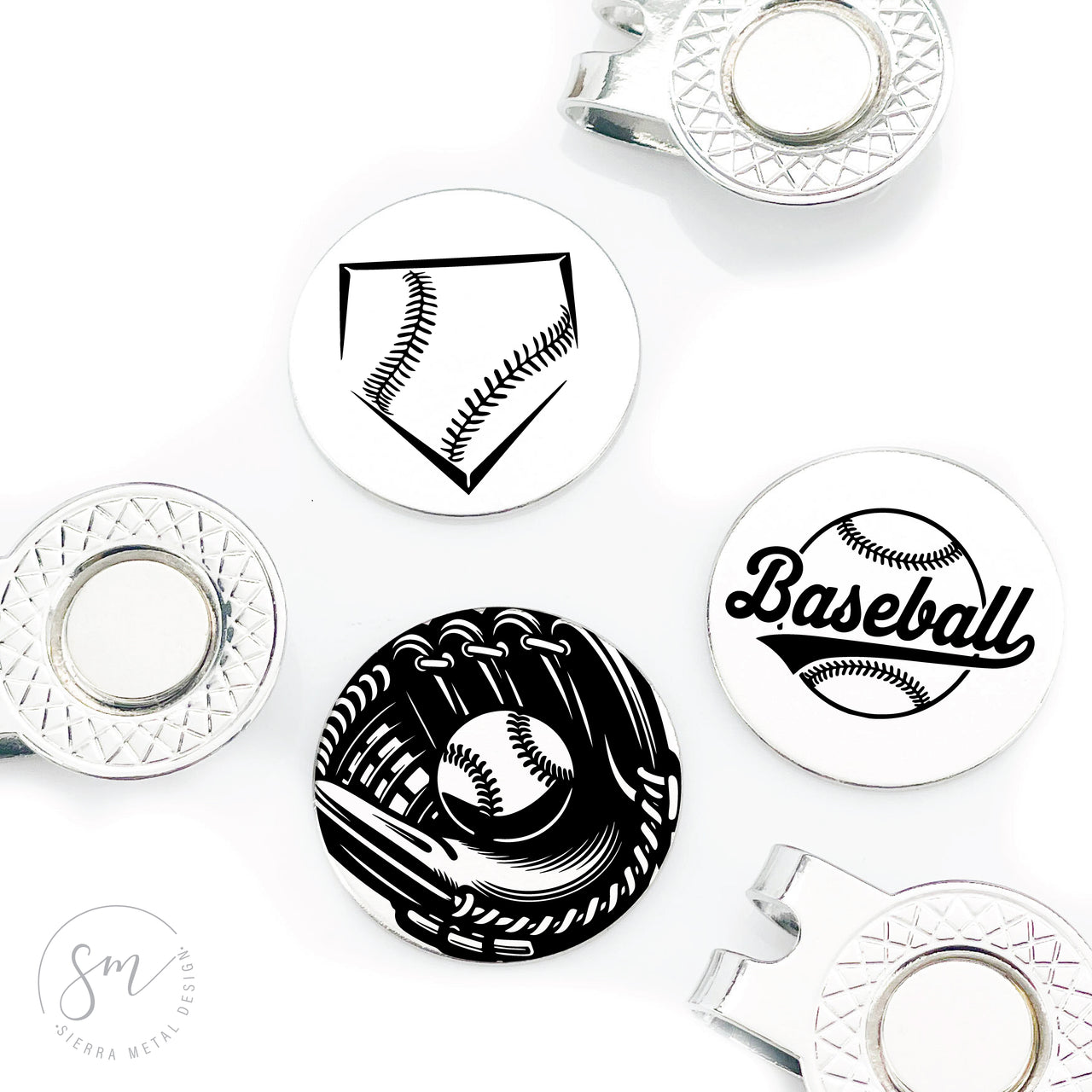 Baseball Golf Ball Marker Set of 3