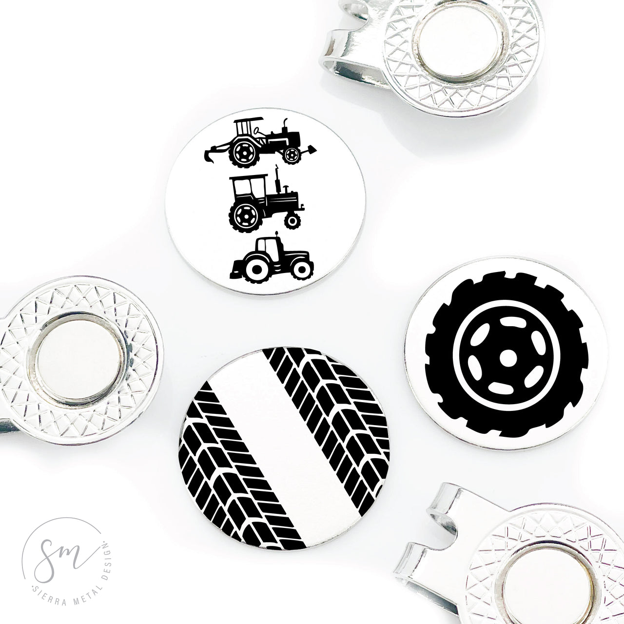 Tractor Golf Ball Marker Set of 3