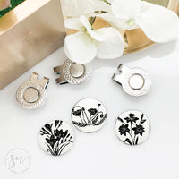 Thumbnail for Floral Golf Ball Marker Set of 3