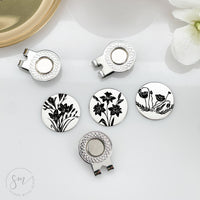 Thumbnail for Floral Golf Ball Marker Set of 3
