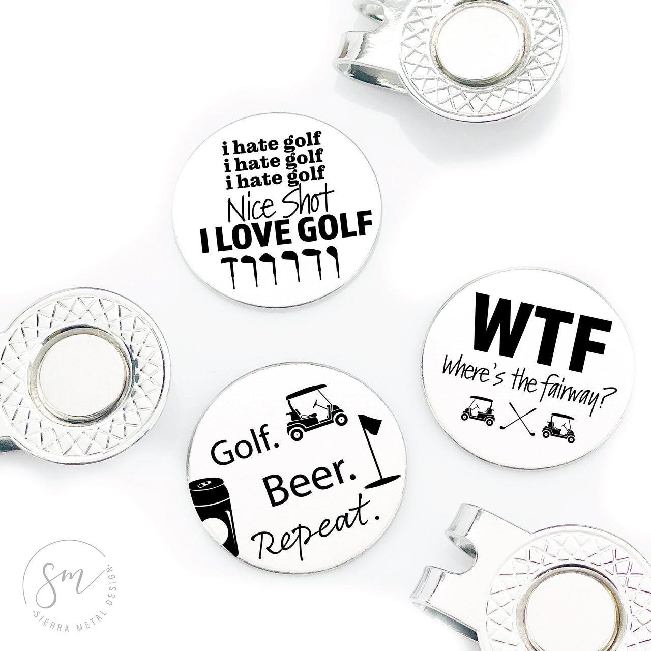 Where's The Fairway Golf Ball Marker Set of 3