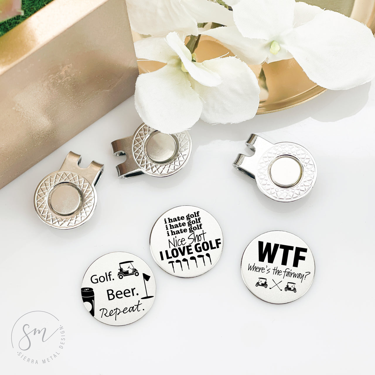 Where's The Fairway Golf Ball Marker Set of 3