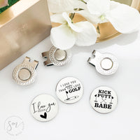 Thumbnail for “I Move You More” Golf Ball Marker Set of 3