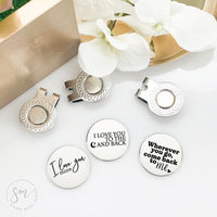Thumbnail for “I Love You to the Moon and Back” Golf Ball Marker Set of 3