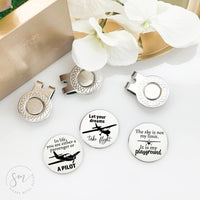 Thumbnail for Small Plane Pilot Golf Ball Marker Set of 3