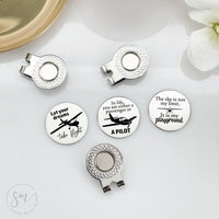 Thumbnail for Small Plane Pilot Golf Ball Marker Set of 3