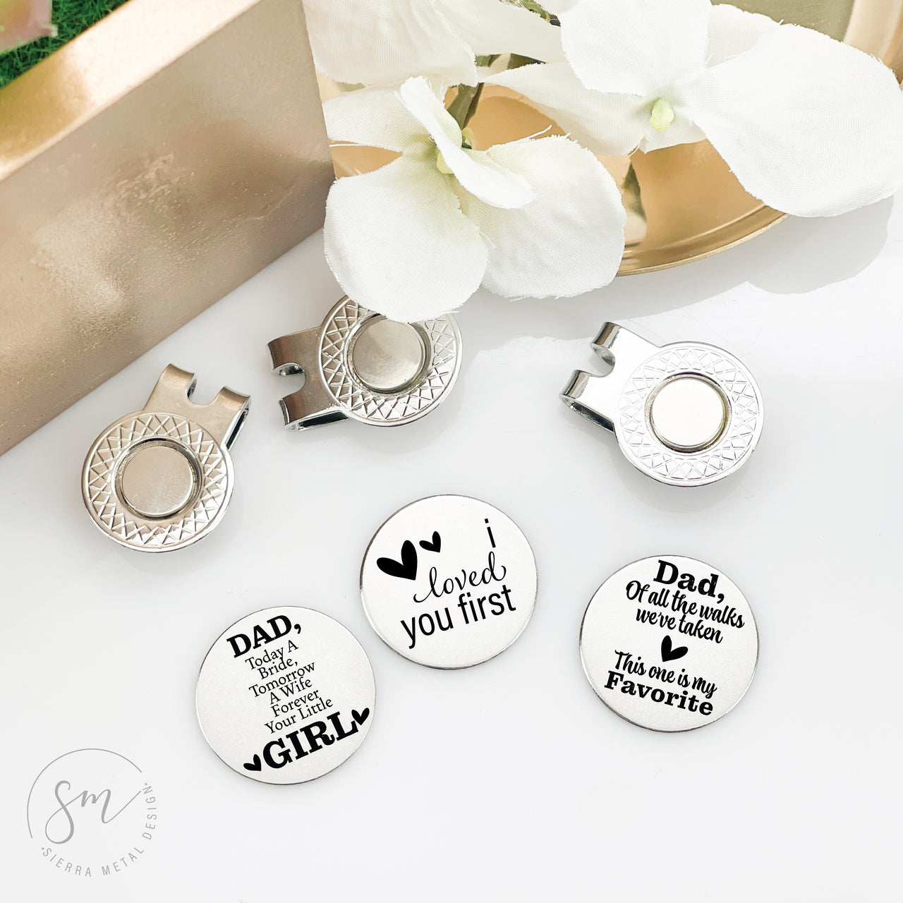 Dad Wedding Day Golf Ball Marker Set of 3