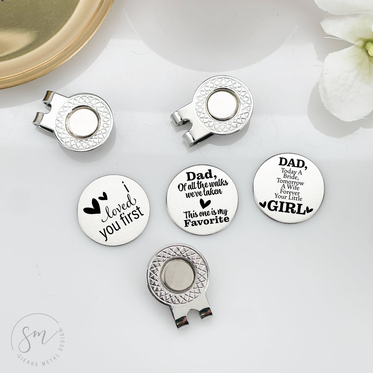 Dad Wedding Day Golf Ball Marker Set of 3