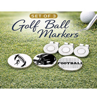 Thumbnail for Football Golf Ball Marker Set of 3