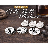 Thumbnail for Funny Golf Ball Marker Set of 3
