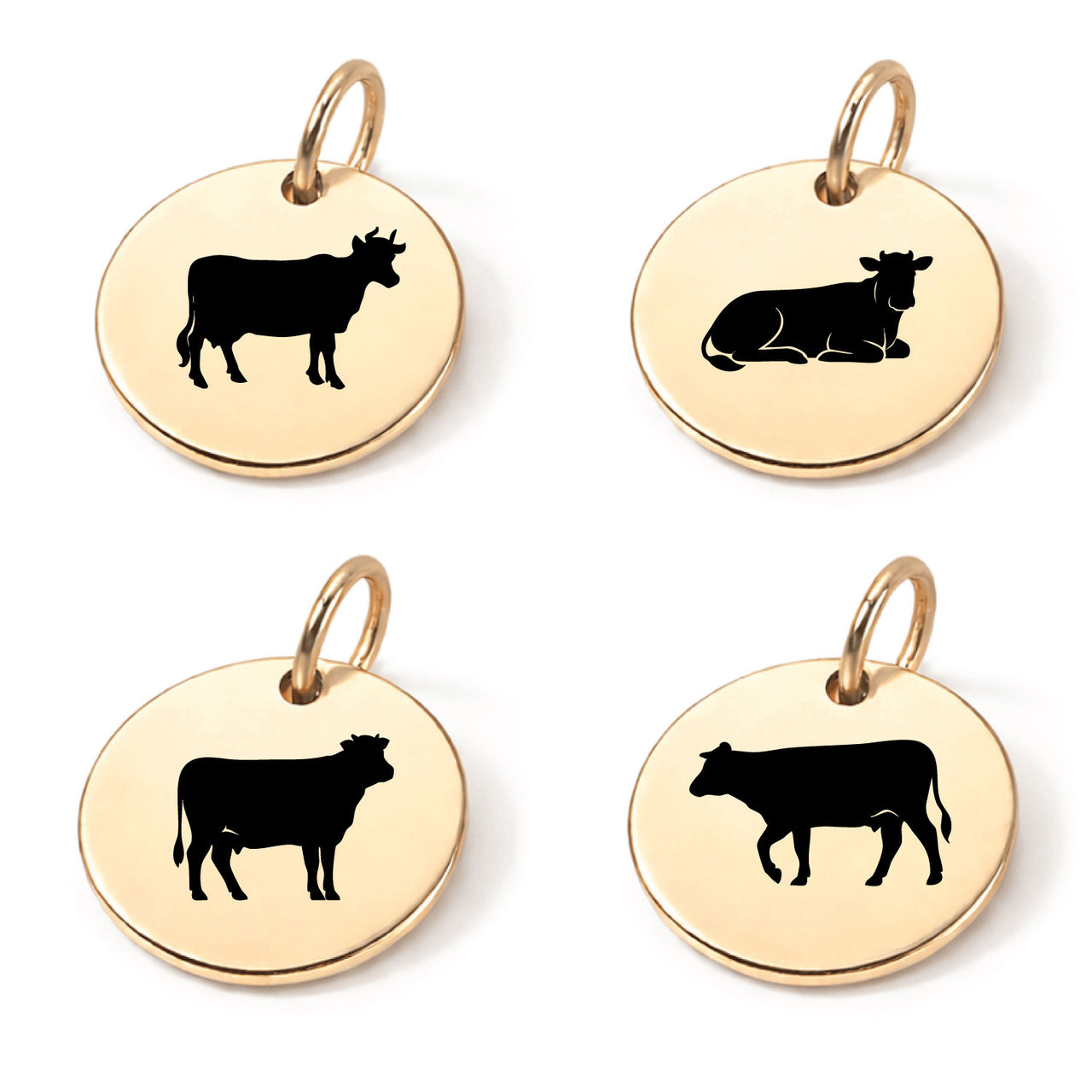 Farm Cow Charm Set