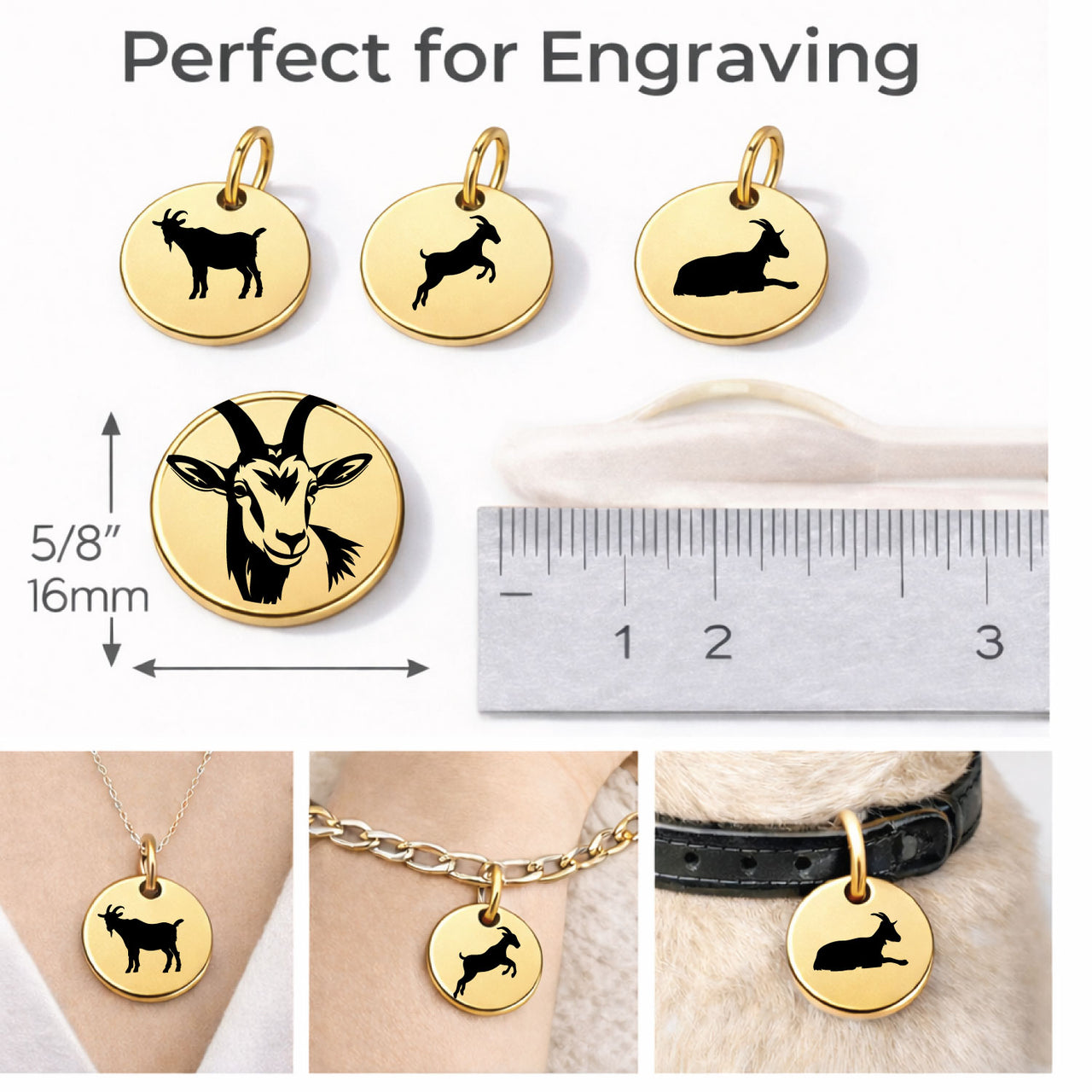 Farm Goat Charm Set