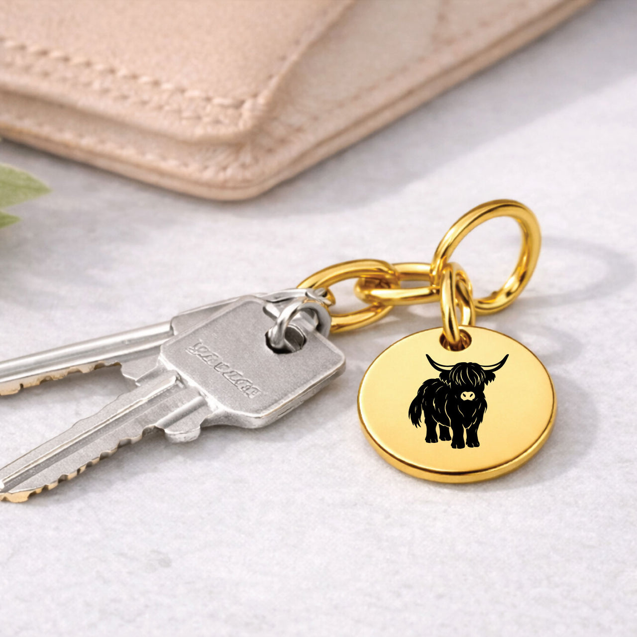 Farm Highland Cow Charm Set