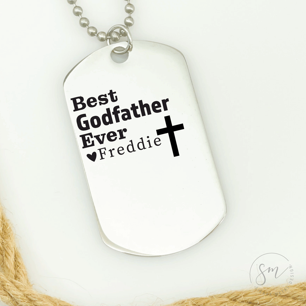 Dog Tag Godfather Necklace