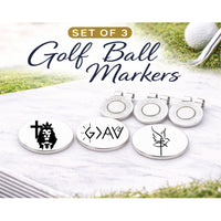 Thumbnail for Christian Golf Ball Marker Set of 3