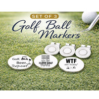 Thumbnail for Where's The Fairway Golf Ball Marker Set of 3