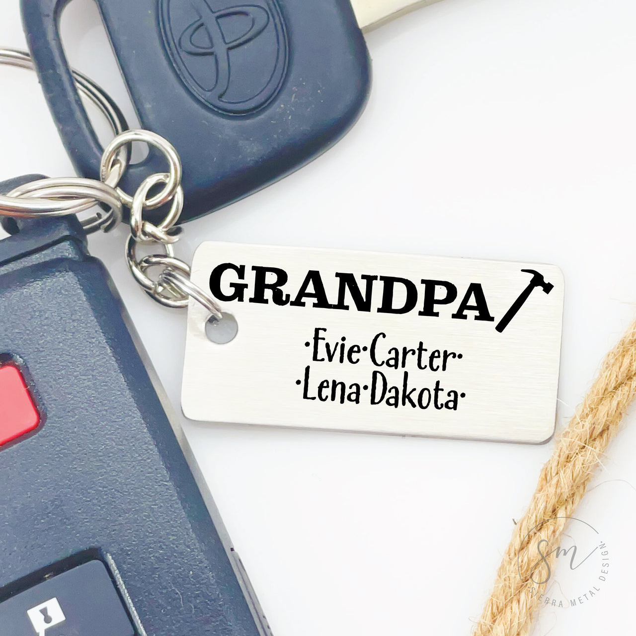 Grandpa Hammer Keychain