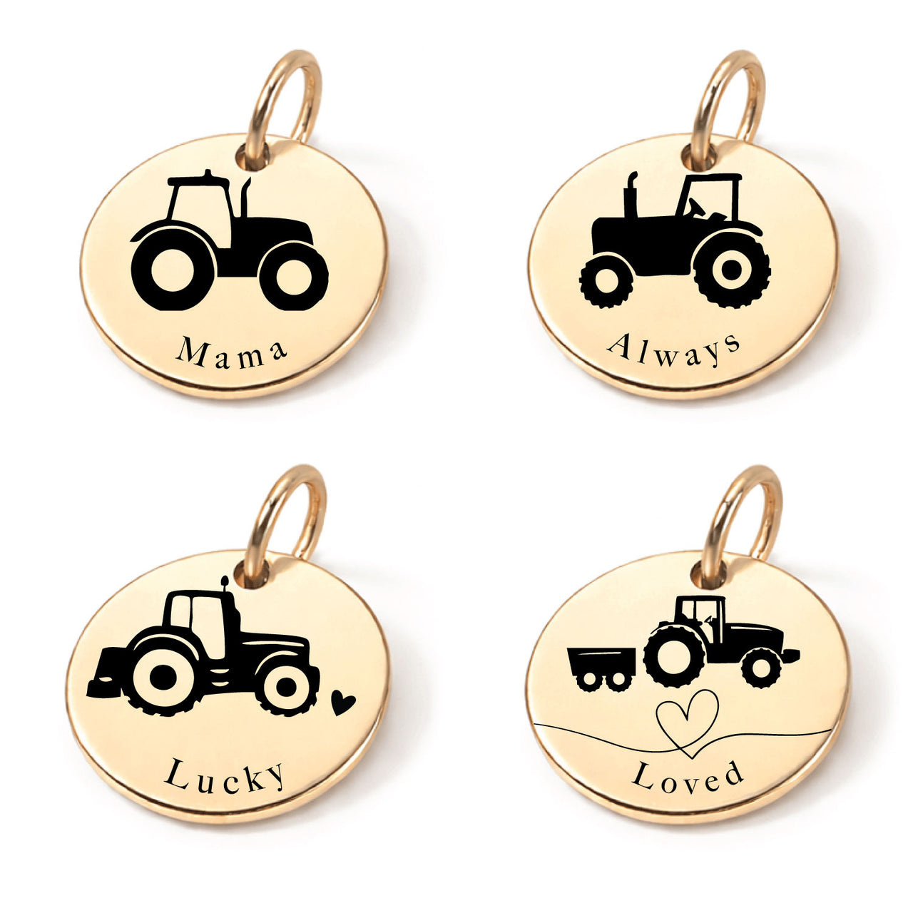 Mama Tractor Charm Set