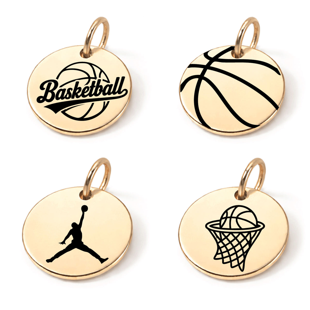 Basketball Sports Charm Set