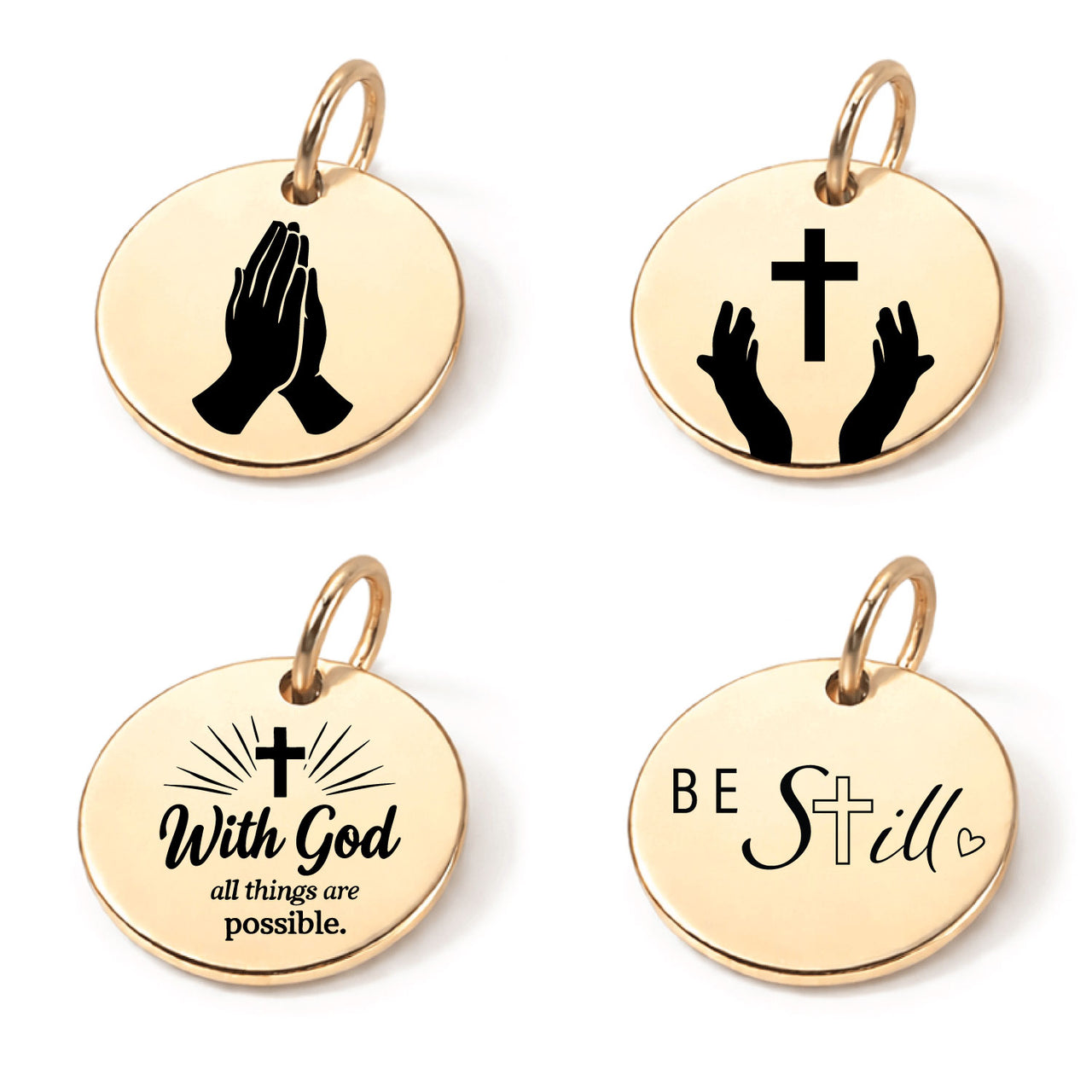 “Pray” Charm Set