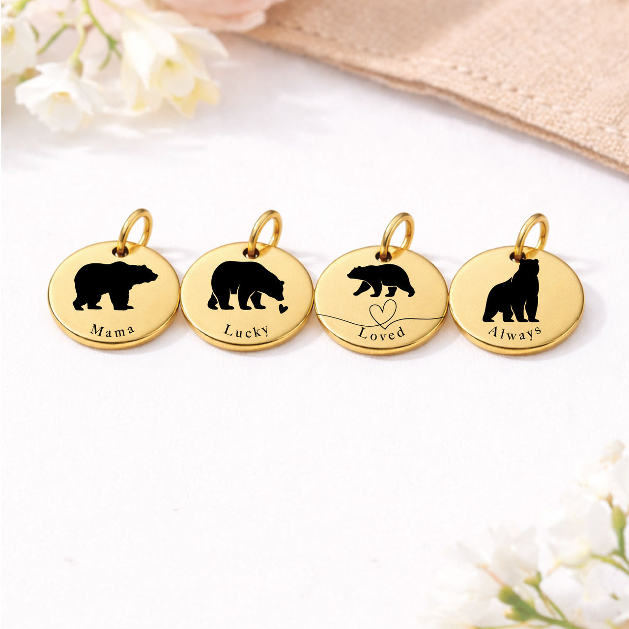 Mama Bear Charm Set